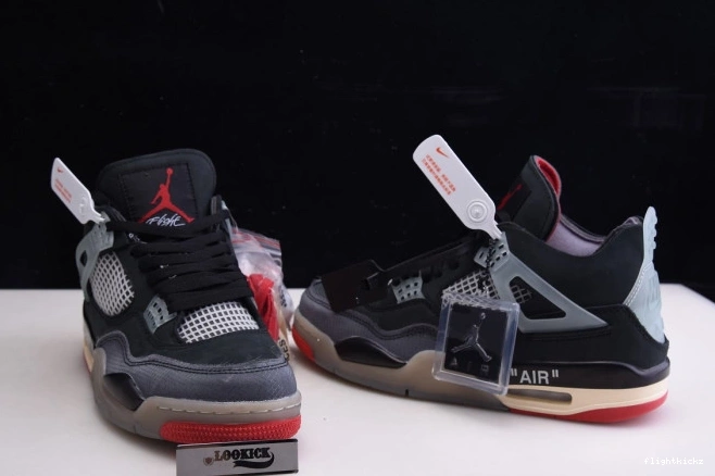 CV9388-001 x Bred Jordan Air Off 4 White Retro 0831